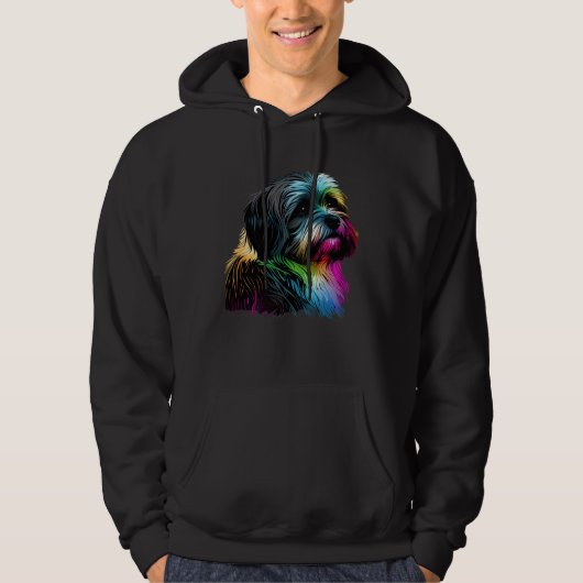 Havanese Dog Pop Havanese Hoodie (Voorkant)