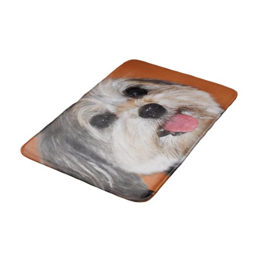 Havanese Dog Portrait Badmat (Gekanteld)