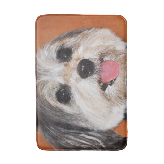 Havanese Dog Portrait Badmat (Voorkant Verticaal)