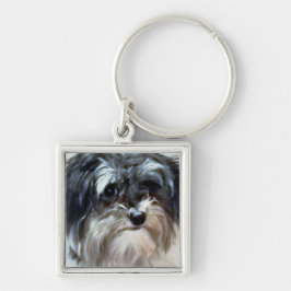 Havanese Dog Premium Square Sleutelhanger