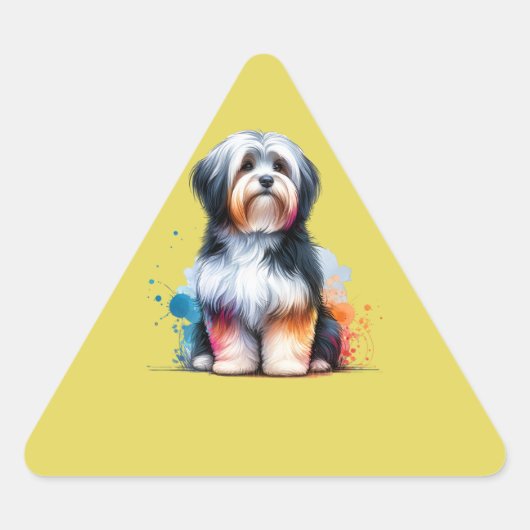 Havanese Dog Sticker (Voorkant)