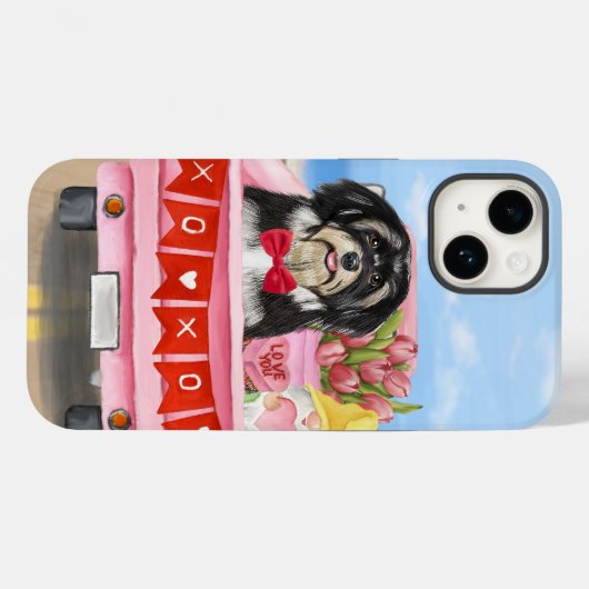 Havanese Dog Valentijnsdag Truck Case-Mate iPhone Case (Achterkant (horizontaal))