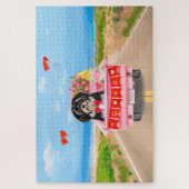 Havanese Dog Valentijnsdag Truck Legpuzzel (Verticaal)