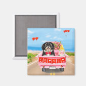 Havanese Dog Valentijnsdag Truck Magneet (Voorkant / Achterkant)