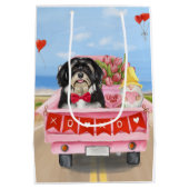 Havanese Dog Valentijnsdag Truck Medium Cadeauzakje (Achterkant)