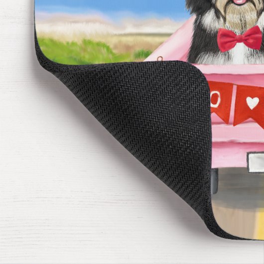Havanese Dog Valentijnsdag Truck Muismat (Hoek)