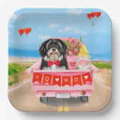 Havanese Dog Valentijnsdag Truck Papieren Bordje (Voorkant)