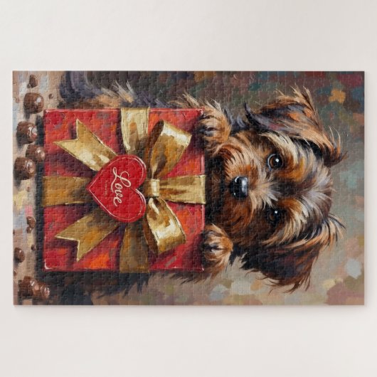 Havanese Dog Valentine's Day Box of Chocolates Legpuzzel (Horizontaal)
