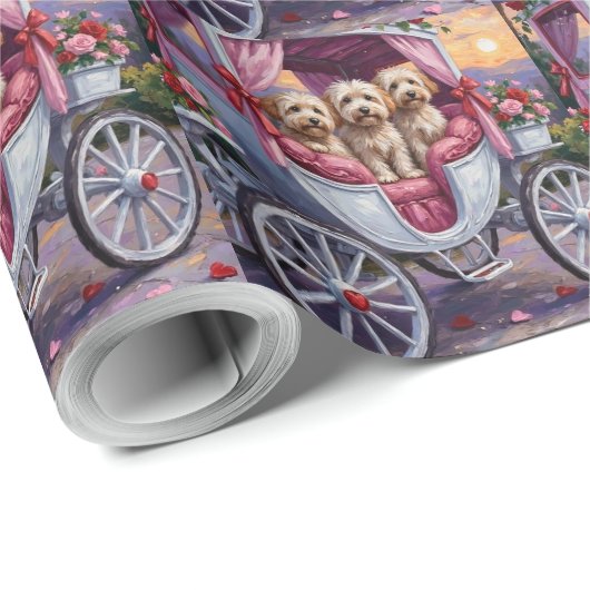 Havanese Dog Valentine's Day  Cadeaupapier (Rol Hoek)