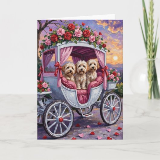 Havanese Dog Valentine's Day  Kaart (Voorkant)