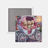 Havanese Dog Valentine's Day  Magneet (Voorkant / Achterkant)