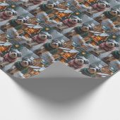 Havanese Dogs Christmas Snow Holiday  Cadeaupapier (Hoek)