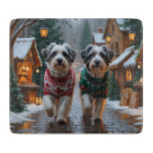 Havanese Dogs Christmas Snow Holiday  Snijplank (Voorkant)