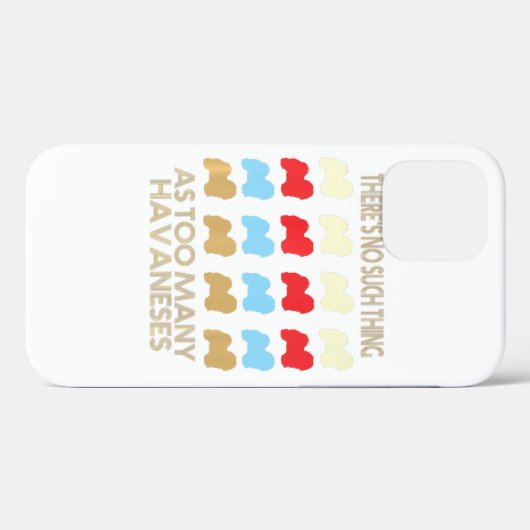 Havanese Dogs Premium Case-Mate iPhone Case (Achterkant (horizontaal))