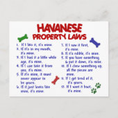 HAVANESE Eigendomwetten 2 Briefkaart (Voorkant)