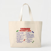 HAVANESE Eigendomwetten 2 Grote Tote Bag (Voorkant)