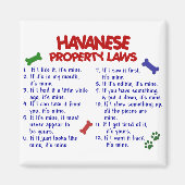 HAVANESE Eigendomwetten 2 Magneet (Voorkant)