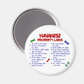 HAVANESE Eigendomwetten 2 Magneet (Voorkant / Achterkant)
