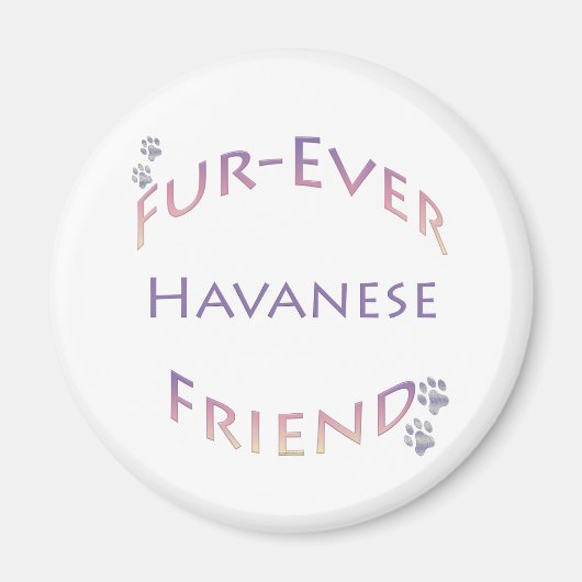 Havanese Furever Magneet (Voorkant)