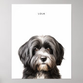 Havanese gepersonaliseerde print (Voorkant)