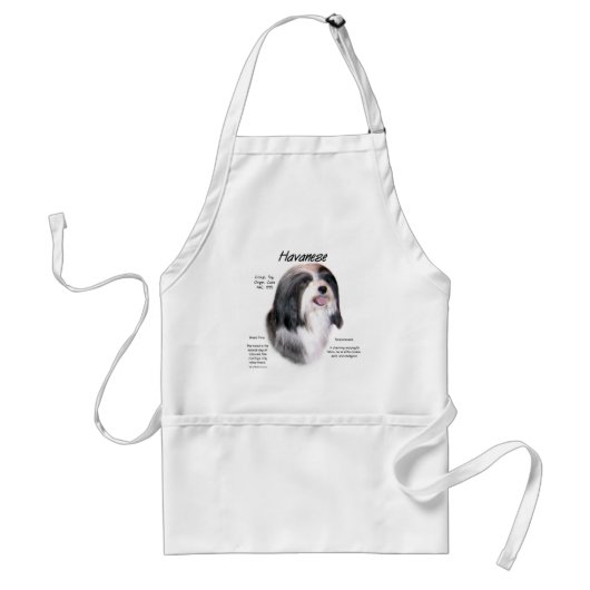 Havanese Geschiedenis Ontwerp Standaard Schort (Voorkant)