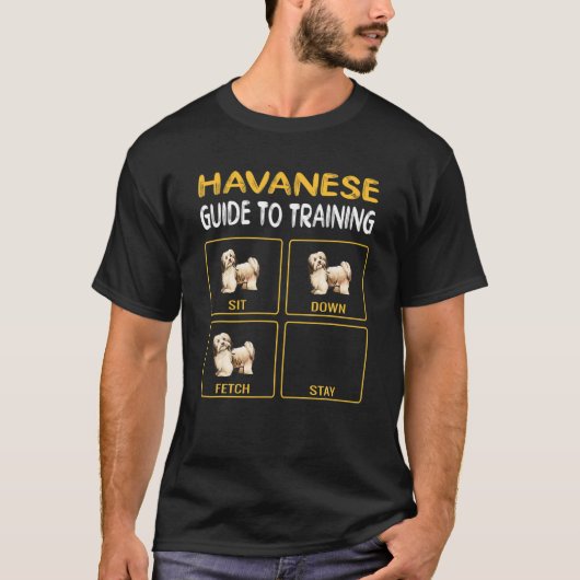 Havanese gids voor het trainen van honden t-shirt (Voorkant)
