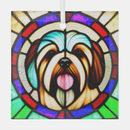 Havanese "Glas in lood" Glas Ornament