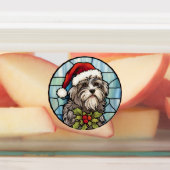 Havanese Glas in lood Kerst Labels (Aangebracht)