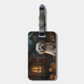 Havanese Halloween eng Bagagelabel (Achterkant verticaal)