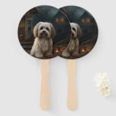 Havanese Halloween eng Handwaaier (Voorkant en achterkant)