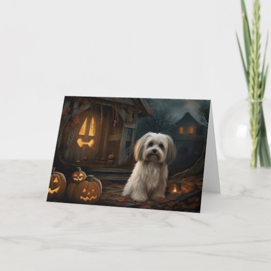 Havanese Halloween eng Kaart (Voorkant)
