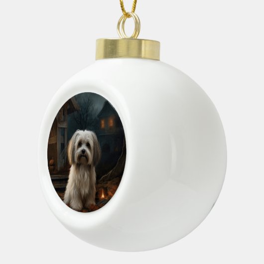 Havanese Halloween eng Keramische Bal Ornament (Rechts)