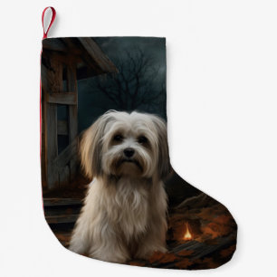 Havanese Halloween eng Kleine Kerstsok