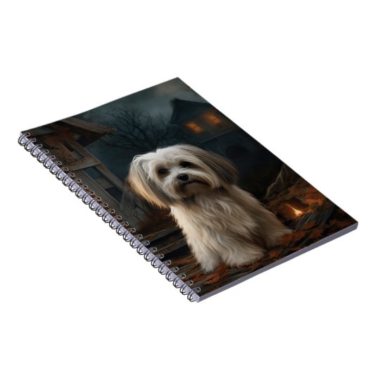 Havanese Halloween eng Notitieboek (Rechterzijde)