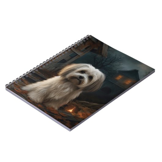 Havanese Halloween eng Notitieboek (Linkerzijde)