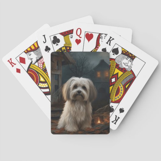 Havanese Halloween eng Pokerkaarten (Achterkant)