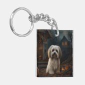 Havanese Halloween eng Sleutelhanger (Voorkant Links)