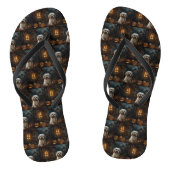 Havanese Halloween eng Teenslippers (Voetbed)