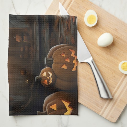 Havanese Halloween eng Theedoek (Quarter Fold)