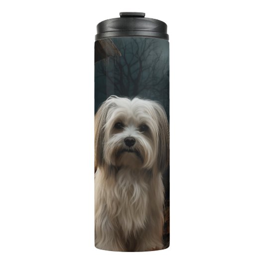 Havanese Halloween eng Thermosbeker (Voorkant)