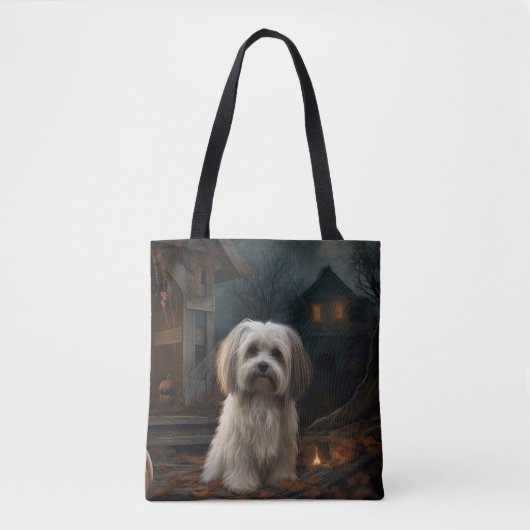Havanese Halloween eng Tote Bag (Voorkant)