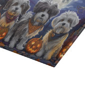 Havanese Halloween Griezelen Snijplank (Hoek)
