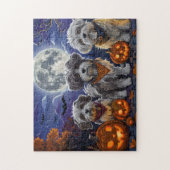 Havanese Halloween Griezelig Legpuzzel (Verticaal)