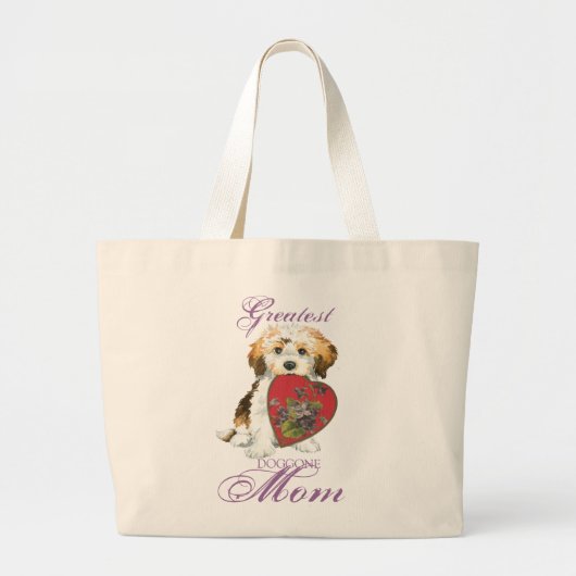 Havanese Heart Ma Grote Tote Bag (Voorkant)