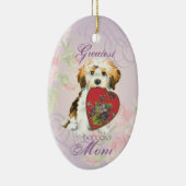 Havanese Heart Mam Ceramic Ornament (Rechts)
