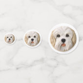 Havanese Hond 3D Geïnspireerd Confetti (Voorkanten)