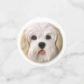 Havanese Hond 3D Geïnspireerd Confetti (Kleine voorkant)