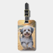 Havanese Hond Bagage Label (Voorkant verticaal)
