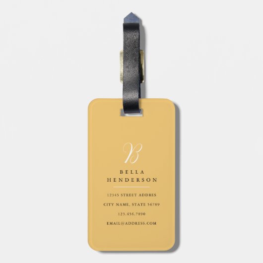 Havanese Hond Bagage Label (Achterkant verticaal)
