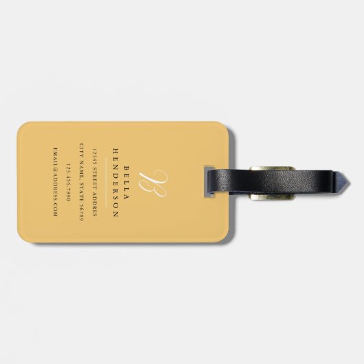 Havanese Hond Bagage Label (Achterkant horizontaal)
